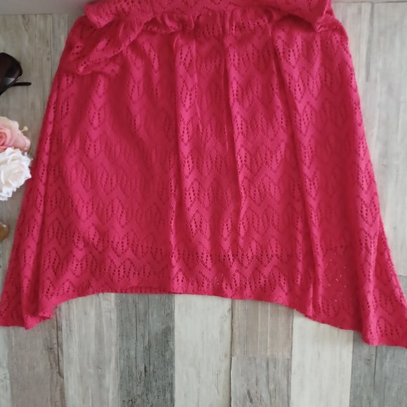 WOMEN'S CUFF DRESS/MEDIUM SIZE (7/9) / CORAL COLOR / NOBOUNDARIES BRAND - Picture 10 of 12